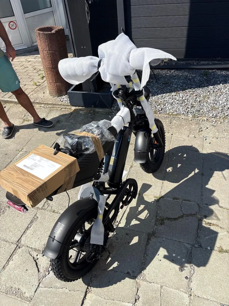Afgeleverde fatbike bij de klant