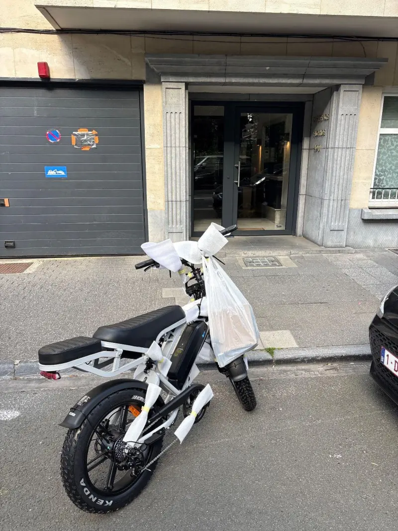 Afgeleverde fatbike bij de klant