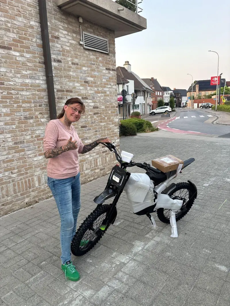 Afgeleverde fatbike bij de klant